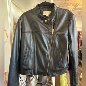 Michael Kors leather jacket size L